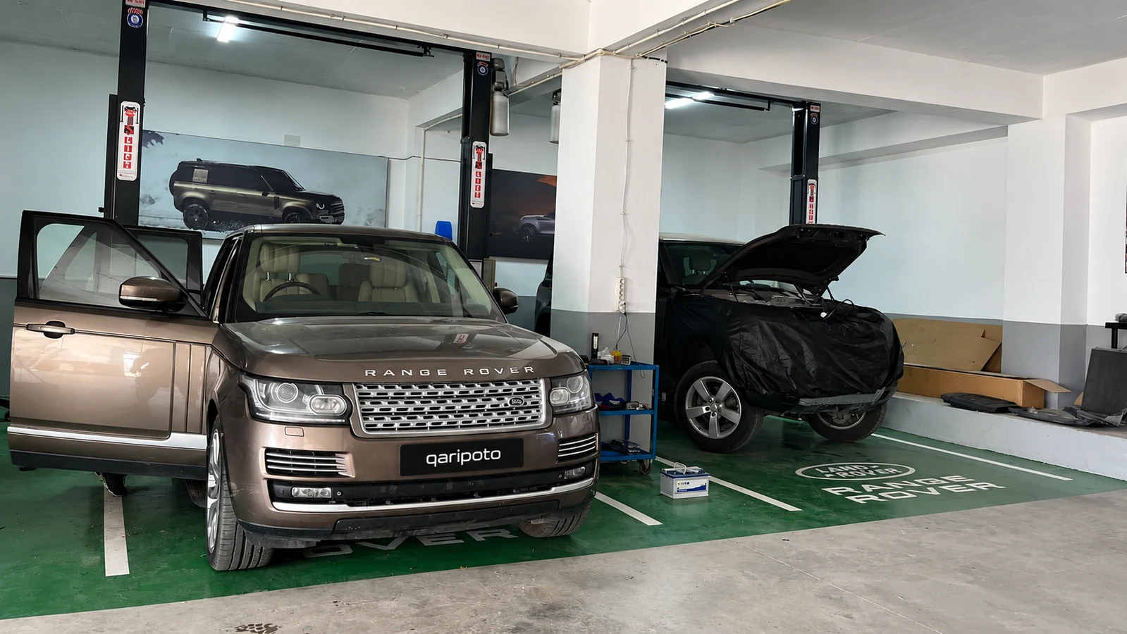 QARIP OTO Bodrum servis alanı — Land Rover, Range Rover ve Jaguar özel servisi